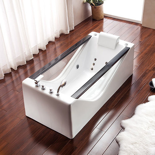 Spa acima do piso - MV011L - Shaoxing Joyful Bathroom Co., Ltd - retangular / de 2 lugares / em acrílico