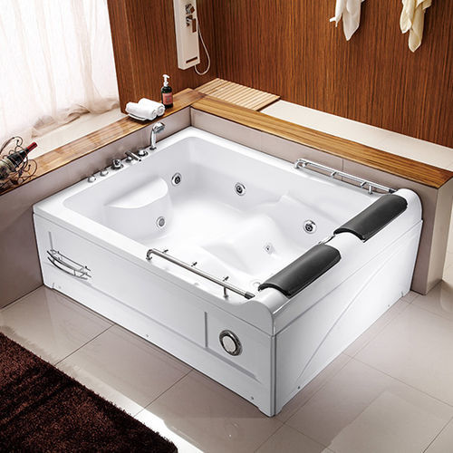 Spa acima do piso - A006 - Shaoxing Joyful Bathroom Co., Ltd - retangular / de 2 lugares / em acrílico