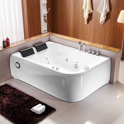 Spa acima do piso - A041 - Shaoxing Joyful Bathroom Co., Ltd - retangular / de 2 lugares / em acrílico