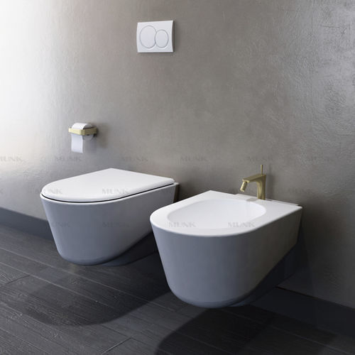 Vaso sanitário suspenso - T132W2 - Munk Building Materials Co., Ltd. - em cerâmica / da linha residencial / da linha comercial