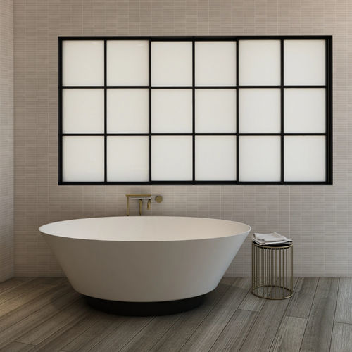 Banheira oval - B116W3 - Munk Building Materials Co., Ltd. - autoportante / para residência / em Solid Surface