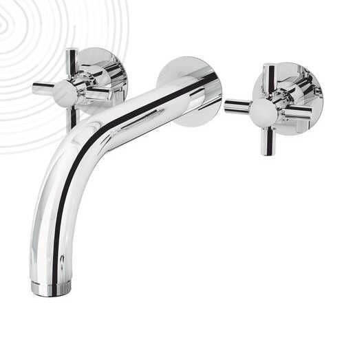 Misturador bicomando para lavatório - STAR'O 501017014 - AYOR BATHROOM - de parede / de embutir / metálico