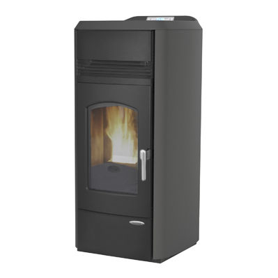 Salamandra com caldeira a pellets - CARLOTTA - Laminox S.r.l. - 0–5 kW / 20 kW–50 kW / contemporânea
