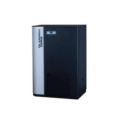 Salamandra com caldeira a pellets - TERMOBOILER MINI 15 - Laminox S.r.l. - 10 kW–20 kW / contemporânea / metálica