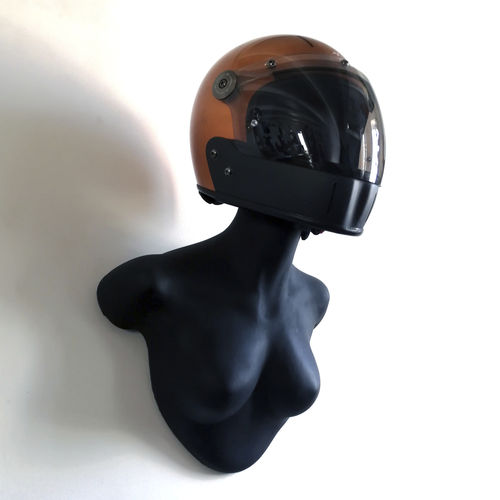 Suporte para capacete em faiança - MATT BLACK BESSIE - FRANCOLLECTION - de parede / feito à mão