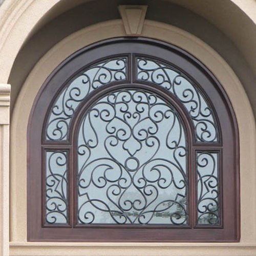 Janela em mogno - TW-14 - Granddoors - fixa / arqueada / para edifício residencial