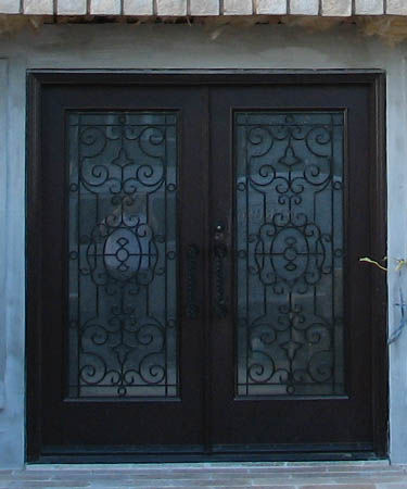 Porta de entrada - FR-684 - Granddoors - de fibra de vidro / de abrir / com vidro