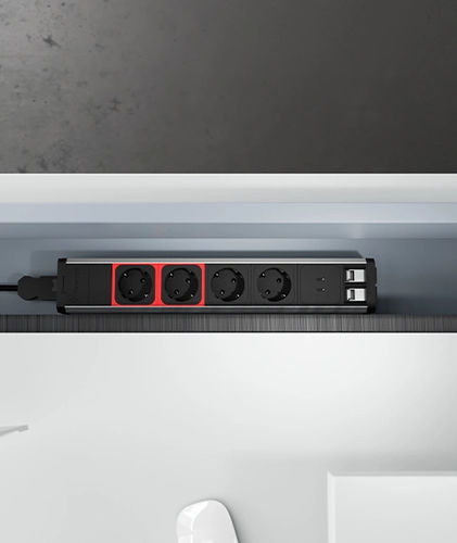 Tomada elétrica - VERSATEK - ASA International Group - para equipamento informático / múltipla / modular