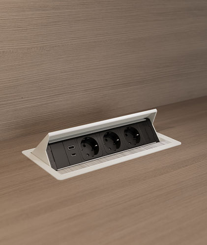 Tomada elétrica - VERSANET 2.0 - ASA International Group - USB / HDMI / dupla