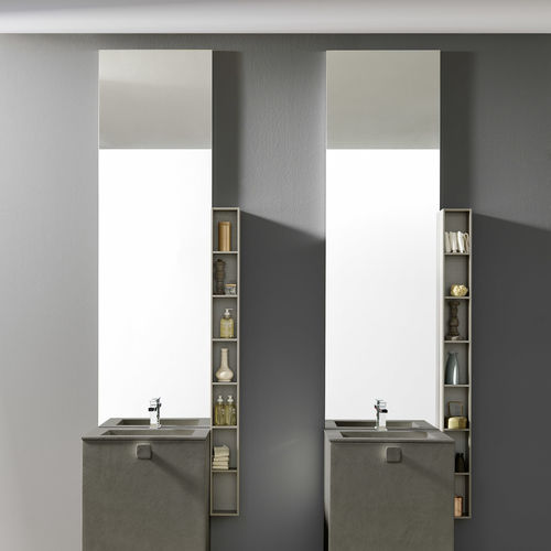 Espelho para banheiro de parede - C005 - BAXAR - contemporâneo / retangular / com iluminação LED