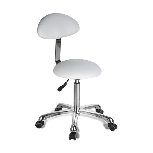 Banqueta de trabalho contemporânea - 1021AB2 - Silverfox Corporation Limited - em couro / com base em aço / com base em estrela