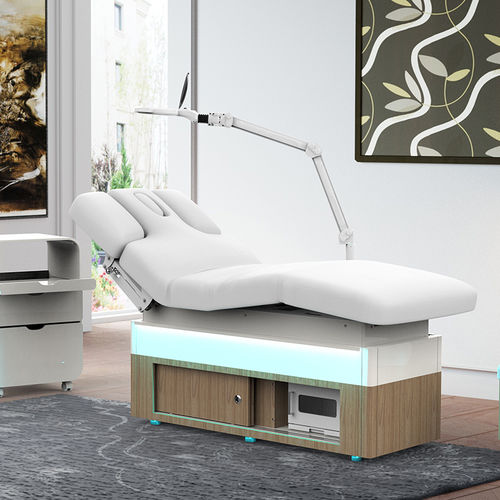 Mesa de massagem elétrica - 2257A - Silverfox Corporation Limited - metálica / em couro / em madeira