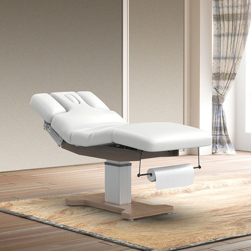 Mesa de massagem elétrica - 2292C - Silverfox Corporation Limited - em couro / em madeira / de altura regulável