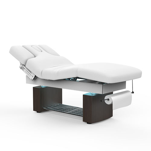 Mesa de massagem elétrica - 2341C - Silverfox Corporation Limited - em couro / em madeira / de altura regulável