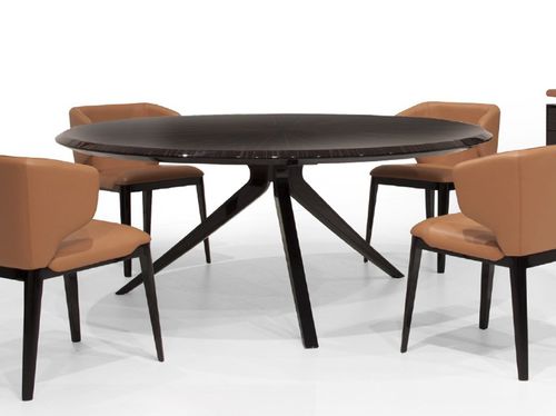 Mesa de jantar contemporânea - V142 - Aston Martin - com folheado de madeira / em ébano / com base folheada de madeira