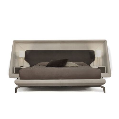 Cama de casal - V146  - Aston Martin - contemporânea / estofada / com cabeceira