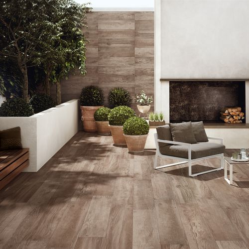 Placas de revestimento em grés porcelanato - ALPI - saime - com acabamento natural / para ambiente interno / para ambiente externo