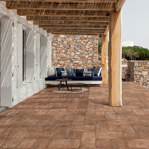 Placas de revestimento em grés porcelanato - COTTOANTICO - saime - fosca / para ambiente interno / para ambiente externo