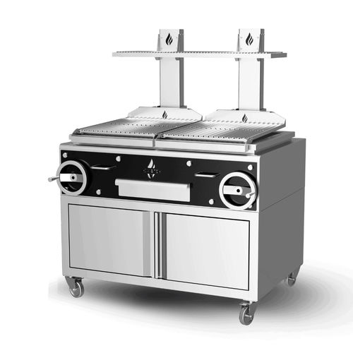 Grelhador a carvão - GP2GC - ROASTER OVENS N´GRILLS - de piso / para cozinha profissional / em aço inoxidável