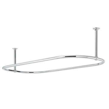 Varão para cortina de box metálico - OVAL - Opus Bathrooms - curvo