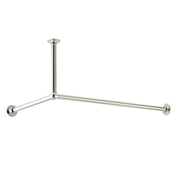 Varão para cortina de box metálico - Opus Bathrooms - de canto