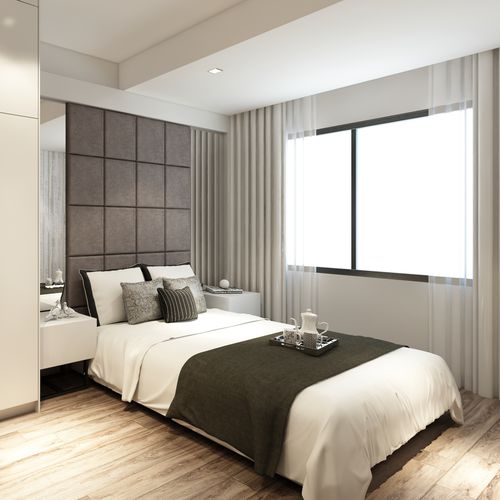 Cama de casal - Tugra Mobilya - contemporânea / com cabeceira estofada / com cabeceira em couro