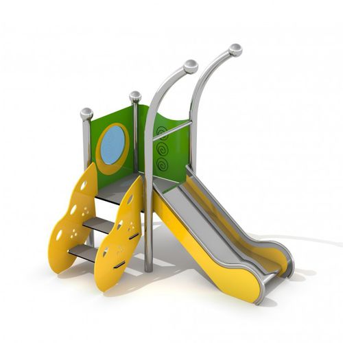 Escorregador reto - LIMAKO : INFANO 2 - Inter System - para parque infantil / em aço inoxidável