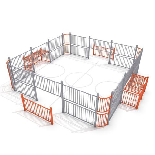 Quadra de futebol para espaço público - ARENA : SOCCER RING 1 - Inter System - modular para crianças pequenas