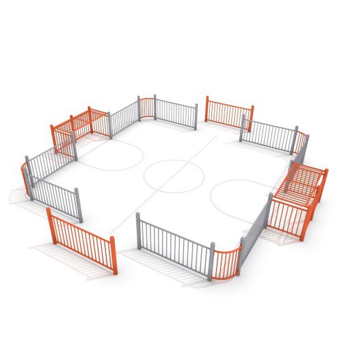 Quadra de futebol para espaço público - ARENA : SOCCER RING 2 - Inter System - modular para crianças pequenas