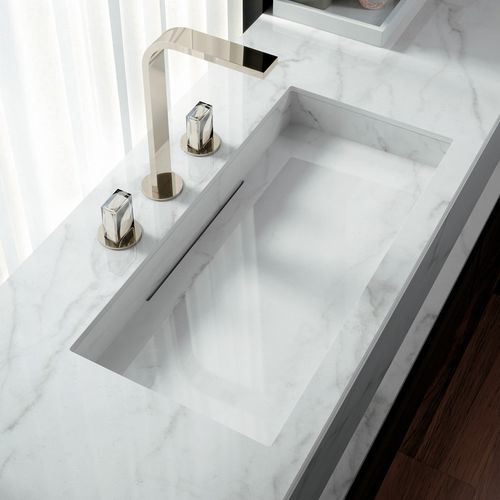Revestimento de banheira retangular - CALACATTA GLORY    - Infinity surfaces - em grés porcelanato
