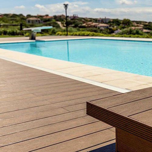 Tábua de deck em WPC - PROSHIELD - Protechwood International Limited - efeito de madeira / sustentável / em material reciclado