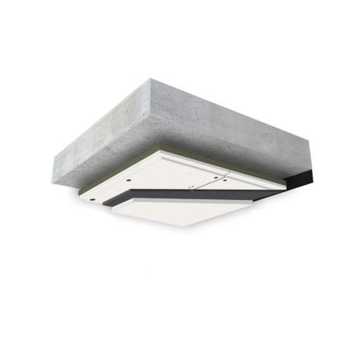 Painel de isolamento acústico para teto - C-MUTE SYSTEM&trade; 33 - DECIBEL PLC - retangular / efeito de metal / branco