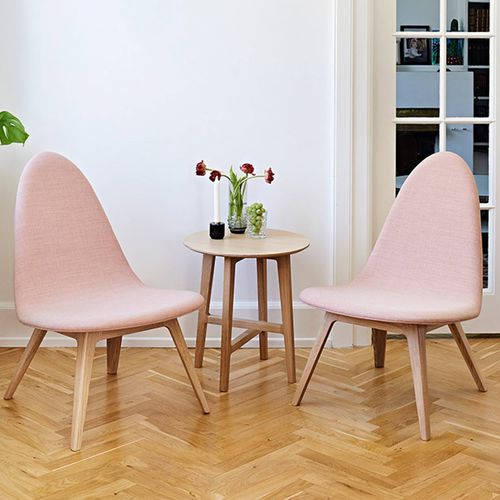 Mesa lateral contemporânea - NORDIC - SACKit - em carvalho / em Fenix NTM / com base em carvalho