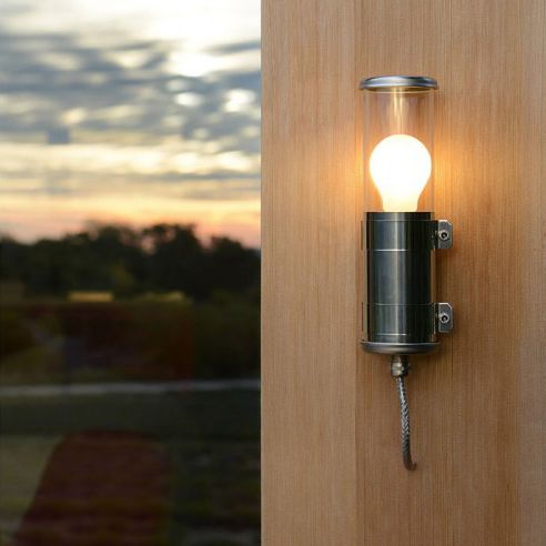 Arandela contemporânea - BENDZ - Sammode Studio - para ambiente externo / em aço inoxidável / em PMMA