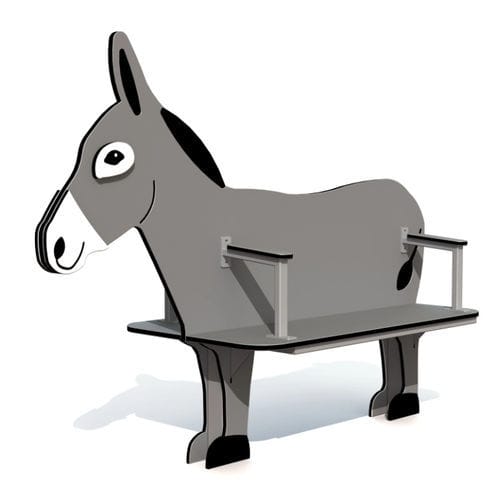 Banco de design original - DONKEY  - Tiptiptap - em compensado / metálico / em PEAD