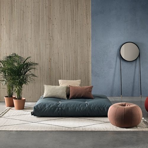 Otomana contemporânea - BALI - OGO - quadrada / estofada / com capa removível