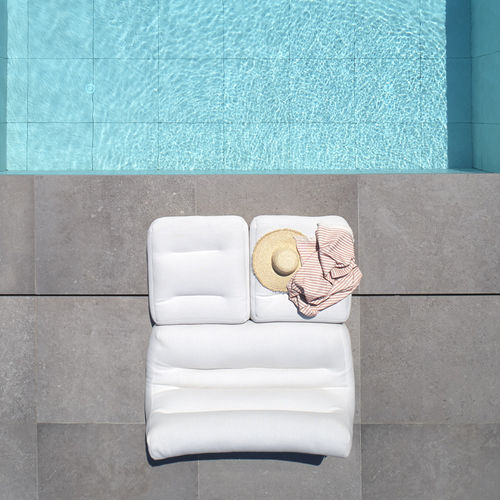 Espreguiçadeira contemporânea - SIT POOL - OGO - para piscina / de casal / branca