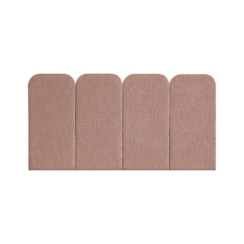 Cabeceira para cama de casal - PAN: VELVET SALMON - NUÉE ÉDITION - contemporânea / em tecido / estofada
