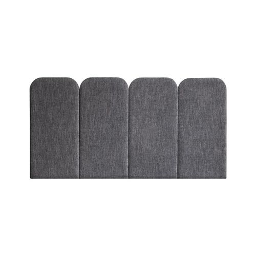 Cabeceira para cama de casal - PAN: VELVET GRIS - NUÉE ÉDITION - contemporânea / em tecido / estofada
