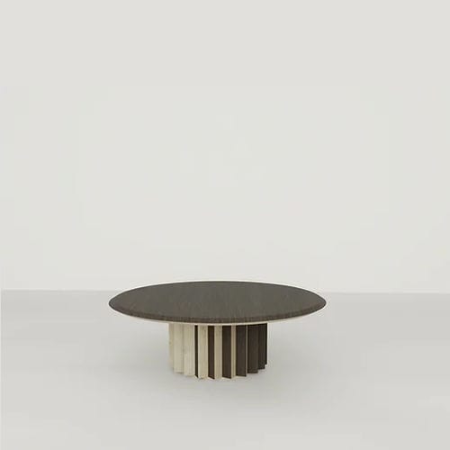 Mesa de centro contemporânea - ATHENA - NUÉE ÉDITION - em carvalho / com base em carvalho / redonda