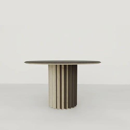 Mesa de jantar contemporânea - ATHENA - NUÉE ÉDITION - em carvalho / com base em carvalho / redonda