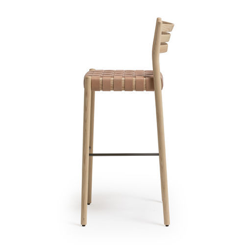Cadeira alta contemporânea - BOGART - Vergés - para ambiente interno / em faia / em madeira de freixo