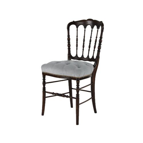Cadeira de estilo Napoleão III - CH1861 - Henryot & Cie - para ambiente interno / em tecido / com base em madeira