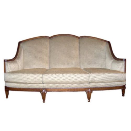 Sofá de estilo Art Nouveau - CA1922BIS - Henryot & Cie - em tecido / branco / em madeira