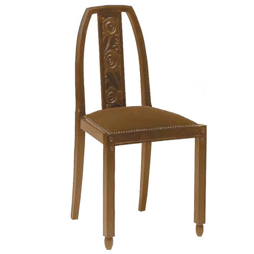 Cadeira Art Déco - CH930  - Henryot & Cie - para ambiente interno / em tecido / com base em madeira