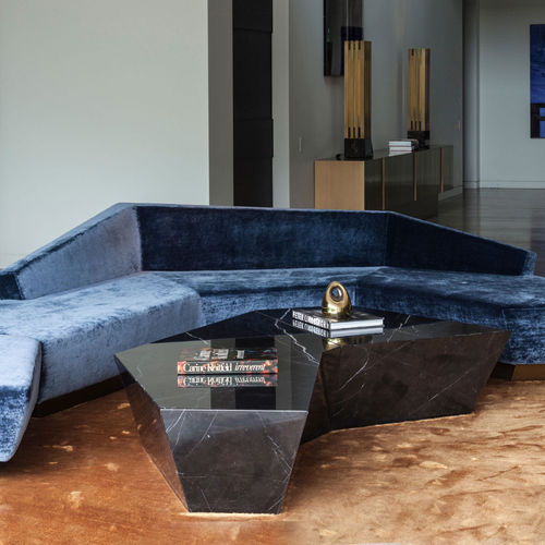 Mesa de centro contemporânea - ATREUS - ANAKTAE - em mármore / com base em mármore / sob medida