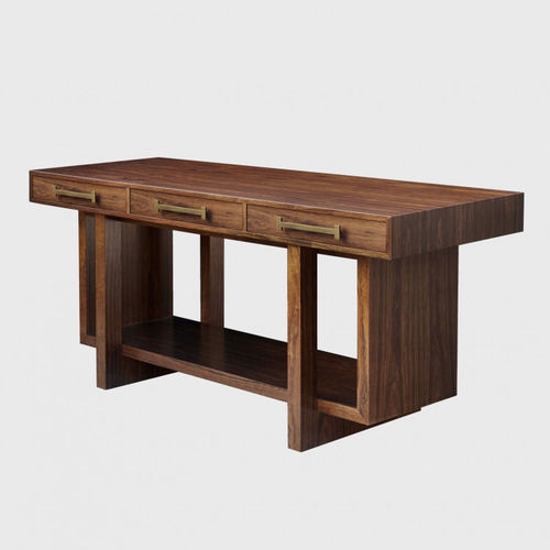 Aparador contemporâneo - OBERON - ANAKTAE - em nogueira / com base em nogueira / retangular