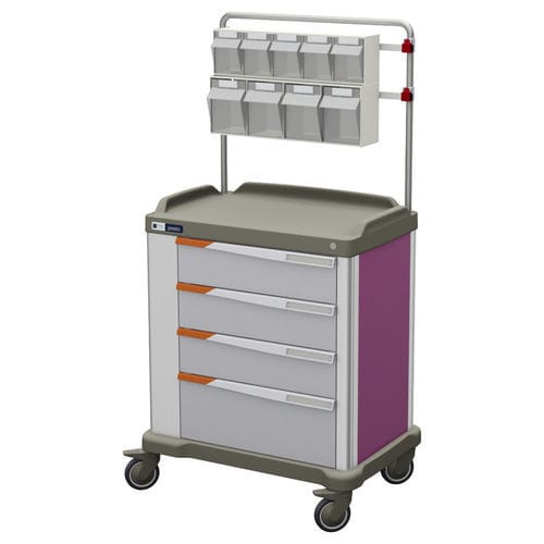 Carrinho auxiliar - PRESTO LARGE  - Francehopital - coletor de lixo / para estabelecimento de saúde / para hospital