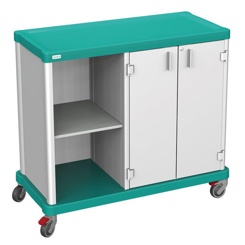 Carrinho para roupa - 2 SECTIONS – SEMI-OPEN & 2 DOORS - Francehopital - para estabelecimento de saúde / para hospital / da linha comercial
