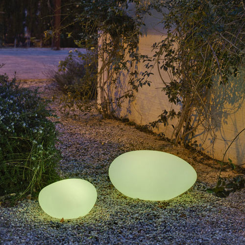 Luminária de chão sem pé - PETRA - NEWGARDEN - em polietileno / contemporânea / com bateria recarregável
